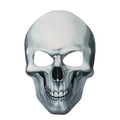 Luminous Halloween skull mask in grey and white finish with realistic bone texture - One Size / Luminous White Skull Mask (HDBZ24781)
