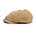 Casquette gavroche classique en sergé de coton kaki avec une structure rétro vintage - Taille unique / Kaki