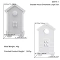 Silicone house mold dimensions and weight for DIY beach house craft ornaments - Silicone Mold / Seaside House Ornament Large