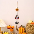 Ghirlanda di perline in legno di Halloween con zucca e scritte BOO! per pareti - Auto Pipistrello