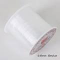 Strong and stretchy 0.45mm transparent crystal beading wire for DIY jewelry making - 0.45mm Approx 25m/Roll