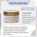 Coconut milk scented soy candle in golden tin with coconut and vanilla notes 80g - Coconut Milk / 80g