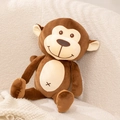 Simpatico peluche a forma di scimmia marrone su divano in lana per bambini - Scimmia Marrone (45cm) / 45cm/0.3kg