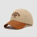 Detail van kinderpet met lasergesneden ventilatie en ME-borduurwerk op de voorkant - Kinderen (50-54cm) / Khaki (Me)