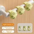 Set of 3 sprout green silicone door handle bumpers with high-elastic mushroom shape design - Sprout Green (3 Pack)