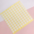 DIY phone case screw protection stickers with white felt backing on yellow paper liner - 10mm/160 Pieces / White