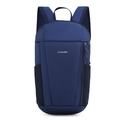 Lightweight navy blue backpack with LUYISABER logo and mesh side pocket for students - Small / Dark Blue (8106)