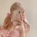Elegant pink ribbon bow hair clip on a blonde ponytail for a sweet princess style look - Pink (1 Pack)