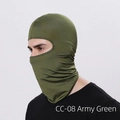Tactical army green balaclava face mask in breathable fabric for cycling and outdoor sports - Army Green