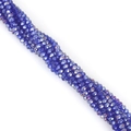 3mm deep blue faceted crystal glass beads for DIY jewelry and beaded necklaces - 3mm (Approx 120pcs) / Deep Blue AB
