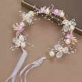 Coiffe Couronne de Fleurs Violette