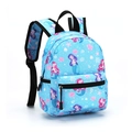 Blue cartoon mermaid backpack for kids with sea stars and shell print pattern - Light Blue Mermaid