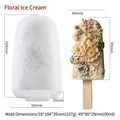 Molde de silicona con relieve floral 3D para hacer helados artesanales DIY - Estilo Floral A