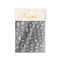 5D embossed cloud pattern nail stickers in elegant white with a 3D textured relief design - White Clouds (to2303)
