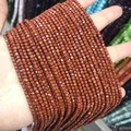 2-3mm reddish brown cube natural stone beads for DIY jewelry making accessories - 55-Red Jasper (Natural)