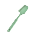 Green non-slip 2-in-1 heat resistant silicone spatula spoon with a flat edge and comb side - Green Scraper Brush