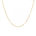 Elegant minimalist gold-plated stainless steel chain necklace with high-gloss finish - Lips Chain