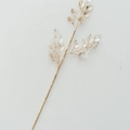 Decoratieve gouden kunstmatige plantentak met glitterblaadjes voor de feestdagen - Kleine Stekken-23020