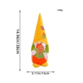 Gnomo de otoño naranja con sombrero de hoja y maíz, decoración de cosecha de 38cm - Maíz-Sombrero Amarillo