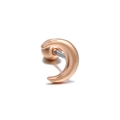 Elegant rose gold moon stud earring with secure screw-back ball closure for cartilage - Moon / Rose Gold