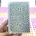 Light green acrylic rhinestone stickers in various sizes for face and nail art - 11x16cm / Cyan Green