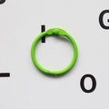 Anello raccoglitore verde brillante in metallo con cerniera per portachiavi fai da te - Verde