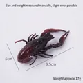Realistic 9.5cm red crawfish model pendant weighing 17g for display and keychains - Green Crayfish - No Buckle