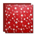 Waterproof Christmas wrapping paper featuring Santa Claus and HO HO HO patterns - Santa Claus / 10 Sheets/Pack (49x49cm) / Red