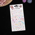 Stickers con strass multicolore autoadesivi per trucco viso e decorazione unghie - Tondo Colorato