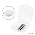 Set of 10 cylindrical silver magnetic wand bits for cat eye nail polish with storage box - 12Pcs Round Magnet Box Set