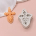 Stampo in silicone croce testa di leone per dolci di Halloween e fai da te in argilla - Croce Testa di Leone(3)