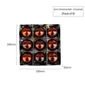 Set of 9 chocolate brown mirrored Christmas ornaments, 6cm diameter ball decorations - 6cm Pearl Ball / Chocolate