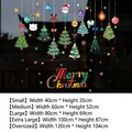 Christmas static window decals featuring Santa, reindeer and tree in various sizes - Christmas Tree Pendant