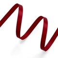 Vibrant red satin ribbon with smooth finish for DIY baking and floral arrangement - 1CM Single Sided Satin Ribbon [Wine Red] 80 Yards