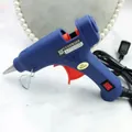 20W blaue Heißklebepistole mit Netzschalter und klappbarem Metallständer für Bastelarbeiten - Blau Heißklebepistole (20W)