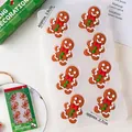 Gingerbread man icing decorations for Christmas cakes 8-piece pack with box 3.9cm - 8 Pcs/Box / Icing Decorations Large Christmas B