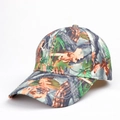 Détail de la casquette de baseball camouflage avec motif de feuilles et coutures nettes - Camouflage Feuilles Mortes Jungle (Style B)