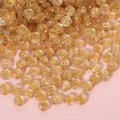 Round clear acrylic alphabet beads with gold letters and colorful glitter for DIY jewelry - 4x7mm Glitter Transparent Gold Letters (100pcs)