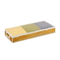 Underbed storage bag with clear top and khaki fabric for blankets and clothes - Transparent White Edge