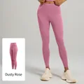 Pantalon de yoga taille haute rose poudré avec effet sculptant pour le sport et le fitness - S / Rose Poudré