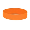 Elastic orange sports headband with anti-slip inner stitching for running and fitness - Orange