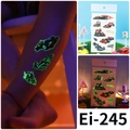 Tatuaggi temporanei luminosi per bambini con auto da corsa e design che brilla al buio - 120×75mm / Ei-245 (Sprint Finale)
