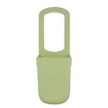 Light green silicone cup holder for strollers and bikes with hanging strap design - Yellow-Green