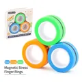 Set di anelli magnetici antistress nei colori blu arancio e verde per adulti - 35.0g / 168-30 Blu Arancione Verde