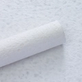Close-up of white handmade textured paper with natural stone grain and fiber pattern - Water Rock Paper / 50*58cm (5 Sheets/Pack) / Off White