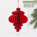 Red honeycomb paper lantern centerpiece 10cm Christmas tree hanging decoration - 10cm Gourd Lantern / Red