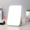 Beige square desktop makeup mirror with foldable stand on a minimalist vanity - Large Thickened (21.5*14.8*1.6cm) / Nordic Green