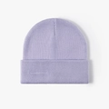 Classic ribbed knit beanie in soft lavender purple for men and women - One Size / Light Purple (23B090)