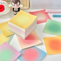 Square gradient sticky notes set with 400 sheets in yellow, pink, and blue hues - Halo Gradient Style