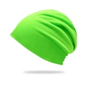 Neon πράσινος σκούφος beanie με πλεκτή σχεδίαση διπλής στρώσης για άνδρες και γυναίκες - M / Φωσφοριζέ Πράσινο
